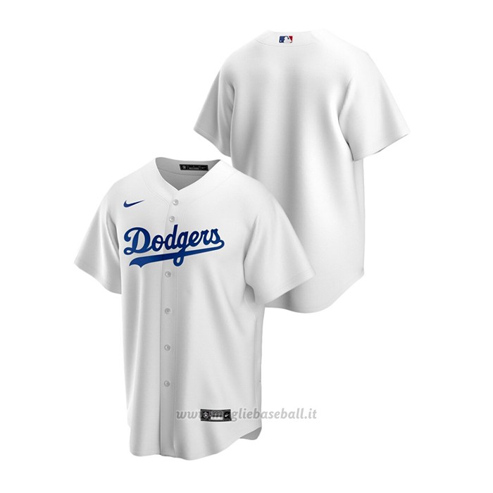 Maglia Baseball Uomo Los Angeles Dodgers Replica Primera Bianco